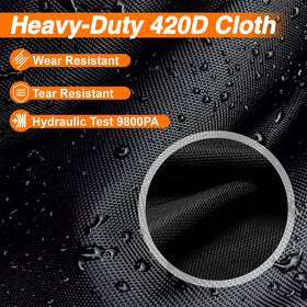EVRBUL grill cover with reflective strip for nighttime visibility