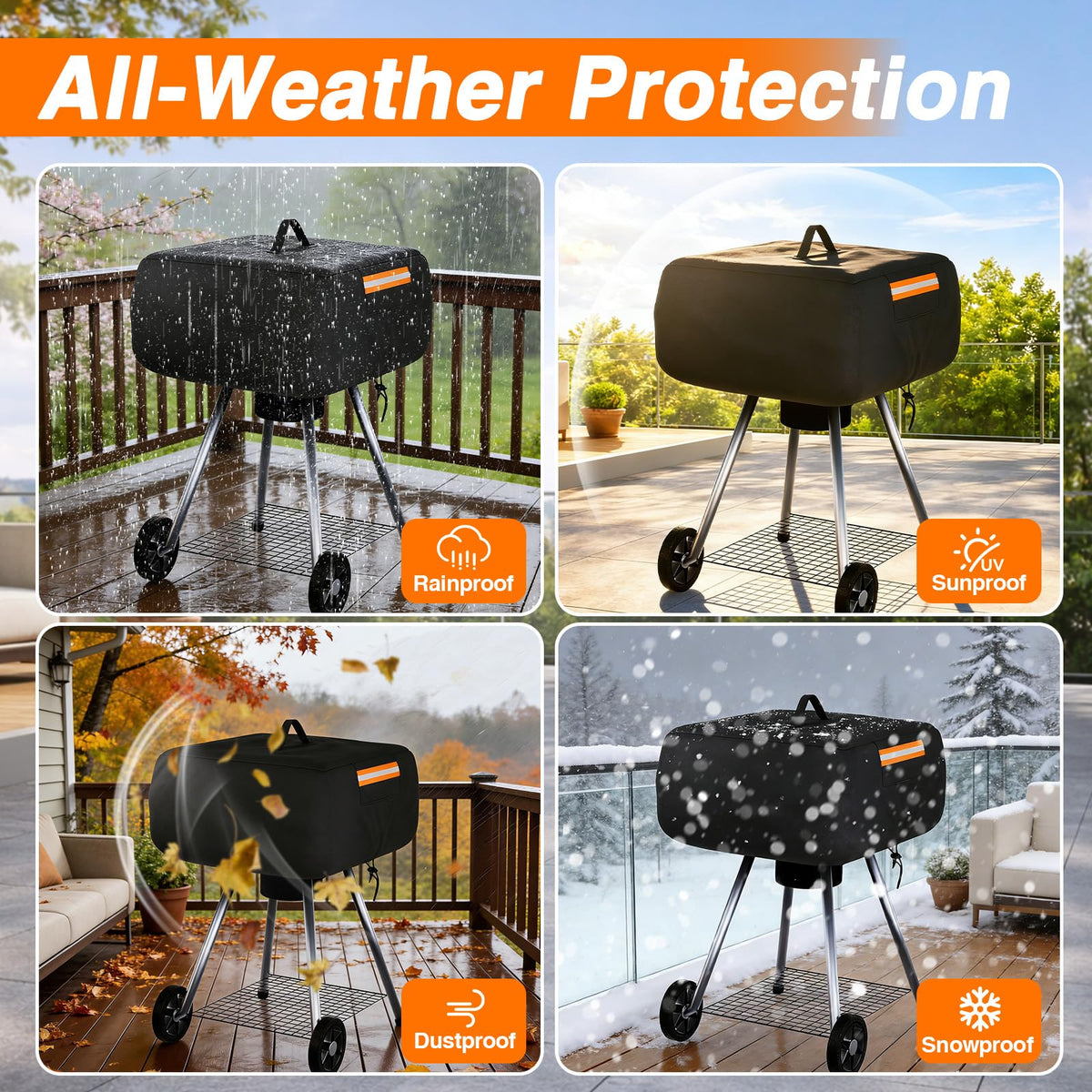 EVRBUL cover offers UV protection to preserve grill finish