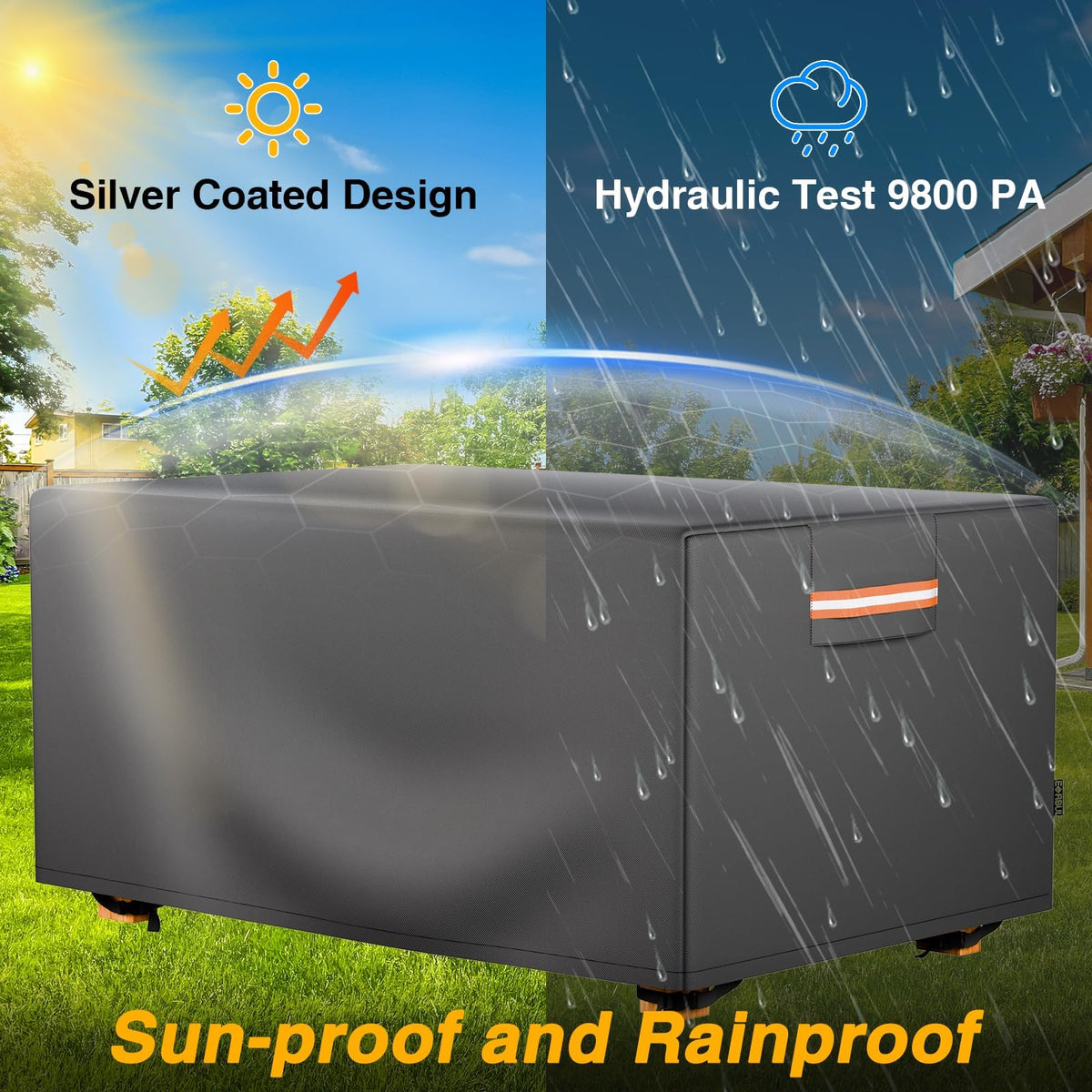 EVRBUL PU silver coating close-up for UV protection and corrosion resistance
