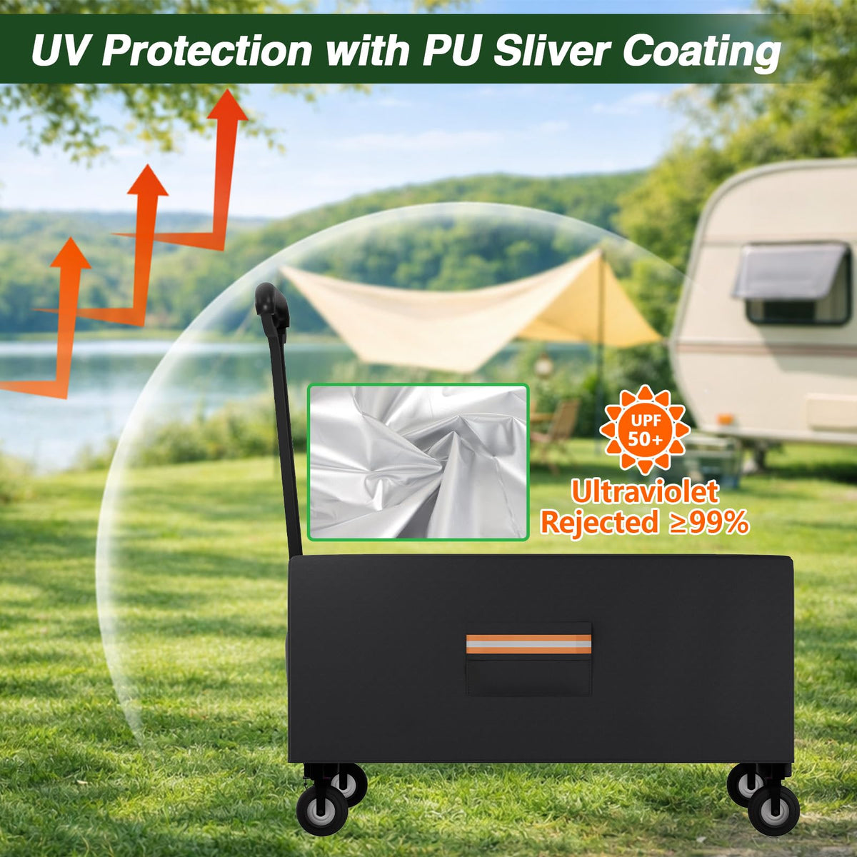 EVRBUL side Velcro closure enables easy access to the drawbar.