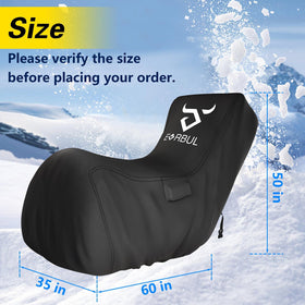 EVRBUL cover back view shows adjustable windproof buckle