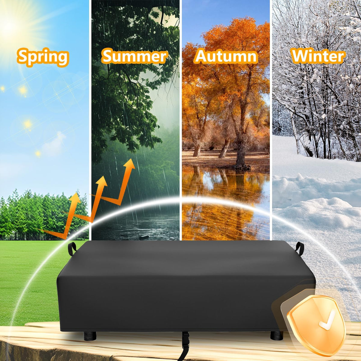 UV-resistant coating helps preserve color and appearance outdoors.