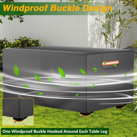 EVRBUL windproof buckles secure the cover against strong winds