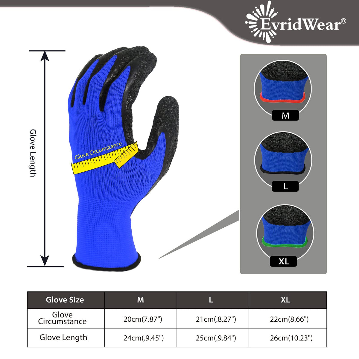 Evridwear dexterity gloves blue focus showing nimble handling of small parts.