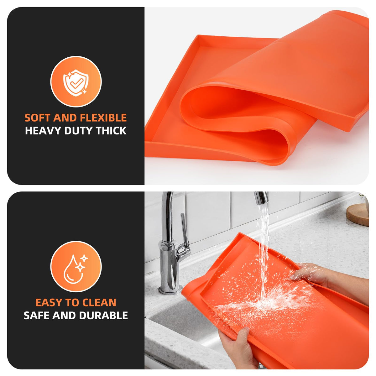 EWFEN foldable mat stores flat, ideal for RV trips and camping.