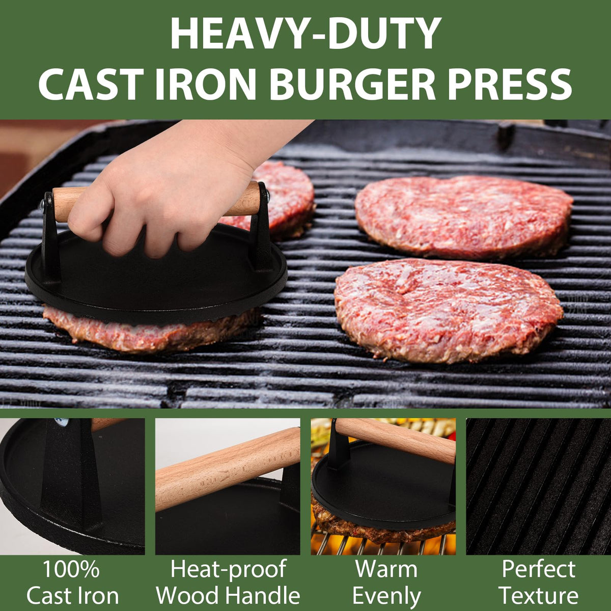 EWFEN Patty Papers prevent sticking for quick, mess-free burger prep