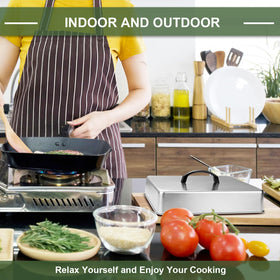 EWFEN restaurant-grade basting cover enhances versatility for pans and griddles.