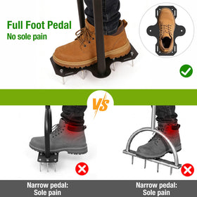 eWonLife 15-spike aerator provides deep root aeration for healthy soil