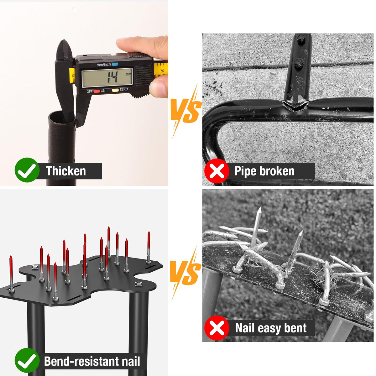 eWonLife 41-inch handle keeps you upright during aeration