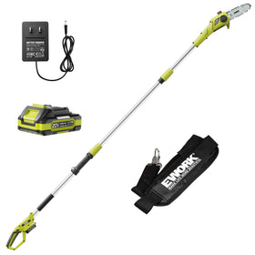 EWORK electric pole saw with an 8-inch blade delivers precise pruning on high branches