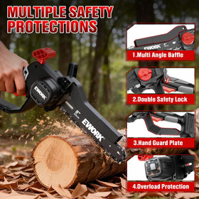 EWORK mini chainsaw lightweight design reduces fatigue