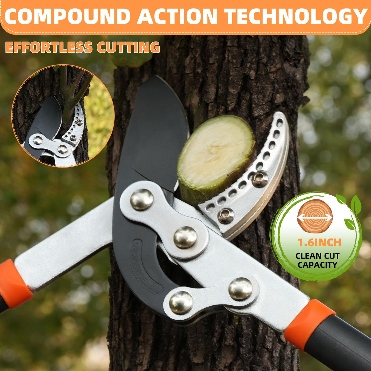 EWPJDK combo set orange sturdy garden tool kit