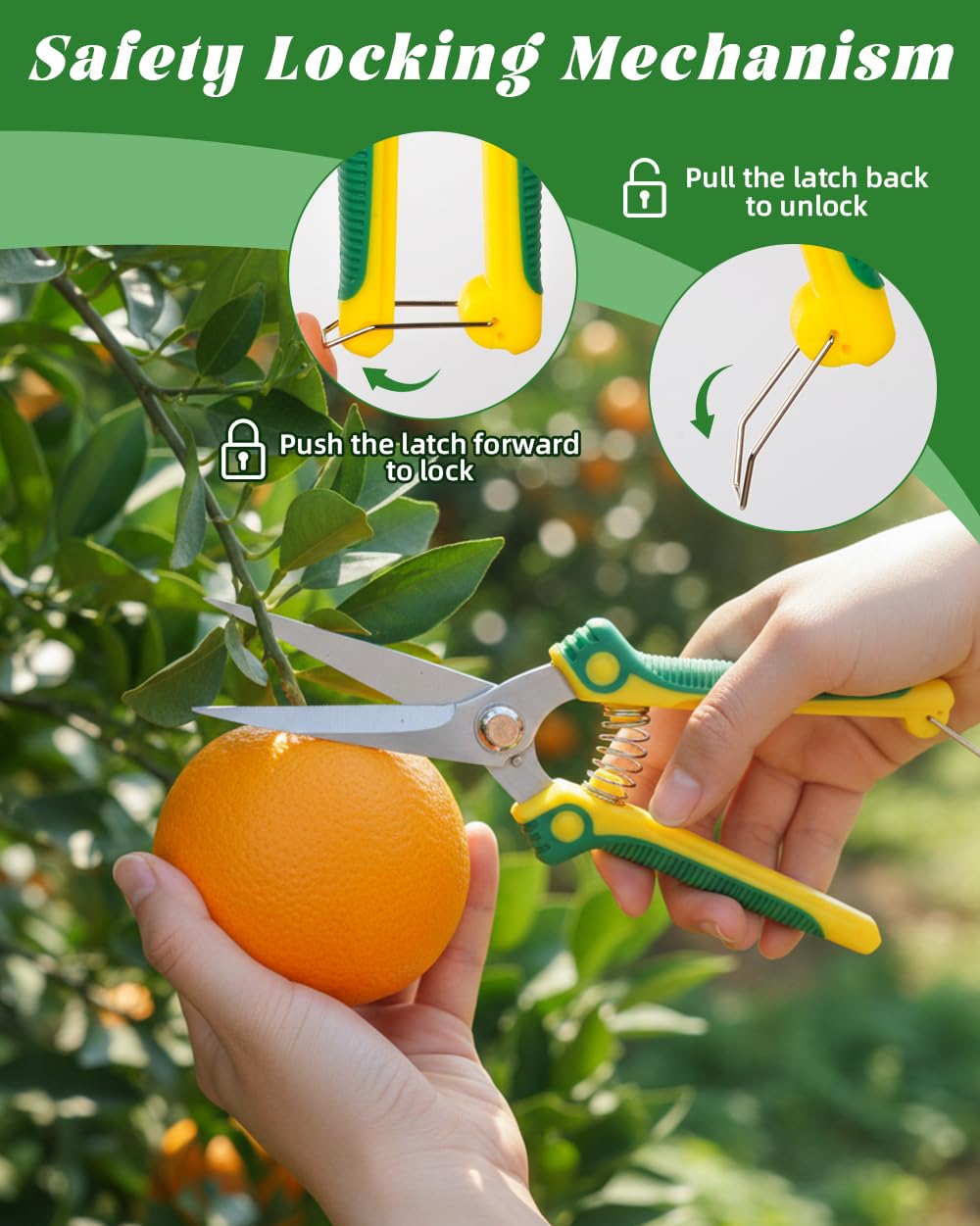 EWPJDK pruning shears with ergonomic handle for comfortable, precise cuts.