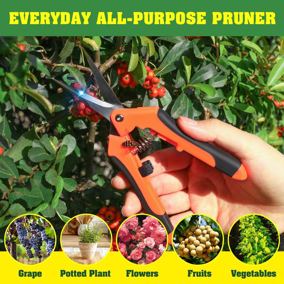 EWPJDK lightweight hydroponics friendly shears enable comfortable daily trimming