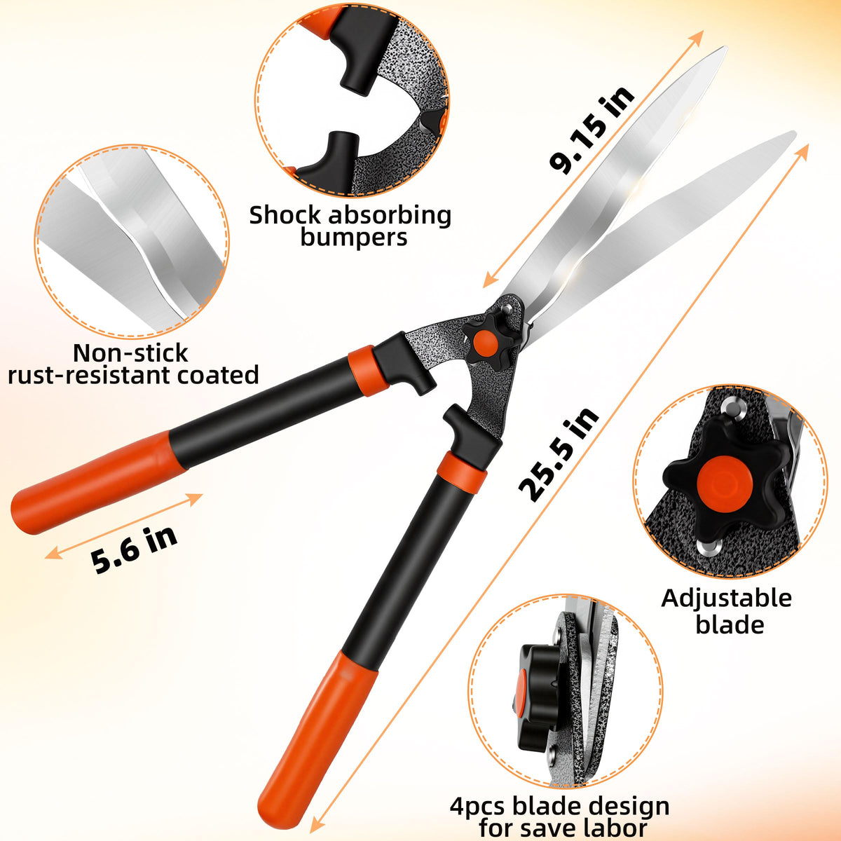 EWPJDK professional pruning set for trees and shrubs