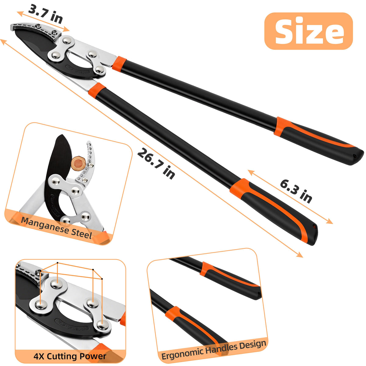 EWPJDK heavy-duty garden cutters for yard tasks