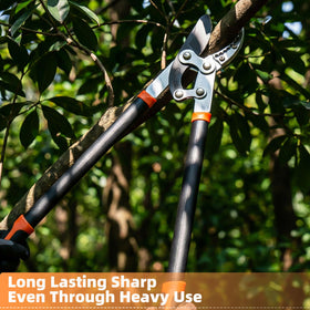 EWPJDK soft grip handle reduces hand fatigue during trimming