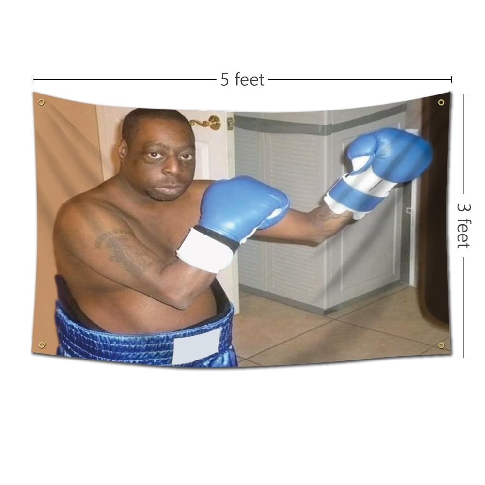 EWRITN Lester Green boxing flag suitable for indoor and outdoor dorm display