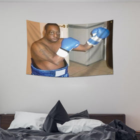 EWRITN Lester Green boxing flag features HD color print for bold imagery