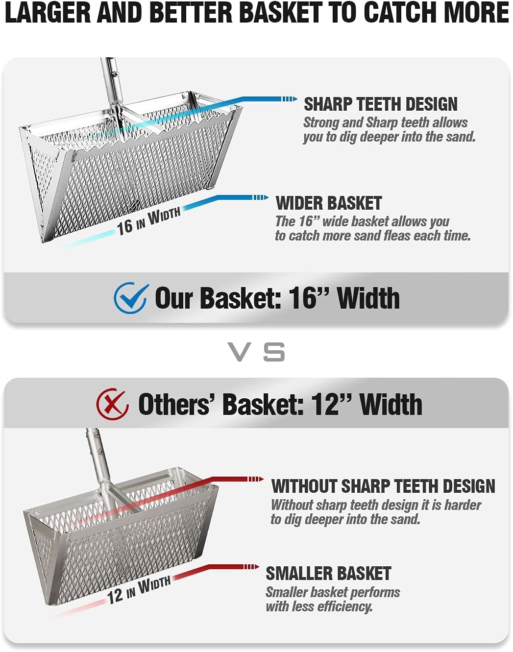 Exact Design rake ideal for beach and shoreline collecting