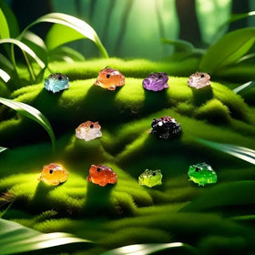 Exasinine aquarium decor frog figurine adds whimsy to tanks.