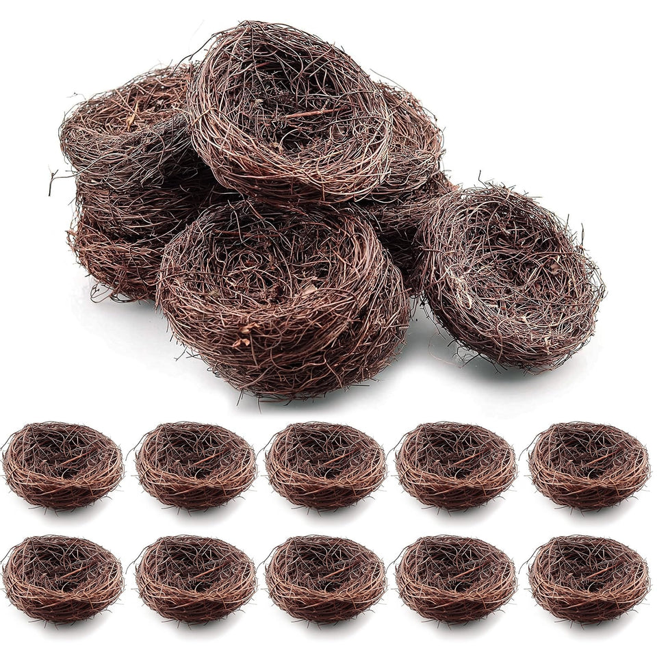 Exasinine bird nest 5.5 inch round adds rustic craft charm
