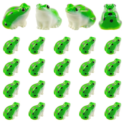 Exasinine green frog miniature closeup for vibrant desk decor and micro landscapes.