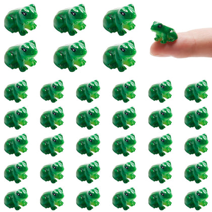 Exasinine green frog miniature figurine for fairy gardens and terrariums to spark whimsy.