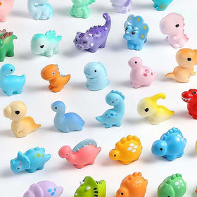 Exasinine mini dinosaur figures for diorama kit, vibrant designs for display
