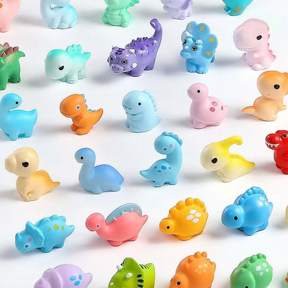 Exasinine mini dinosaur figures for diorama kit, vibrant designs for display