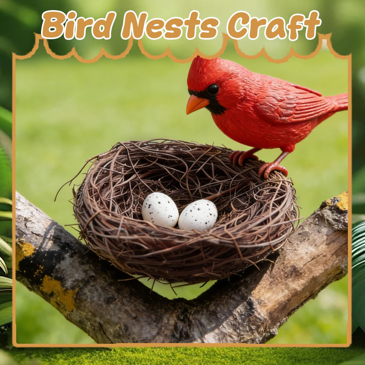 Exasinine wedding decor nest adds natural rustic elegance