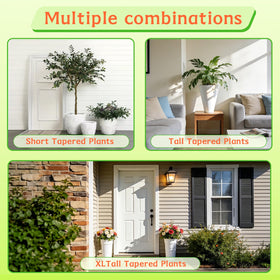 EXCELFU risers fit multiple pot shapes including round and square