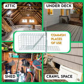 Excluder Pro installed unit at attic entry protects spaces from wildlife.