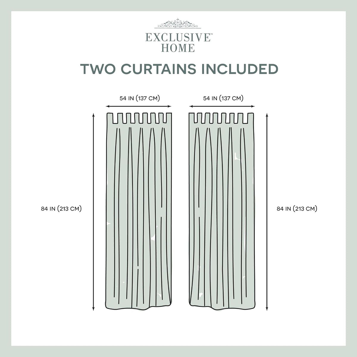 Exclusive Home Cabana vanilla drapery hem and edge detail