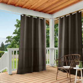 Exclusive Home Cabana panel 1 shows water-repellent fabric for outdoor privacy