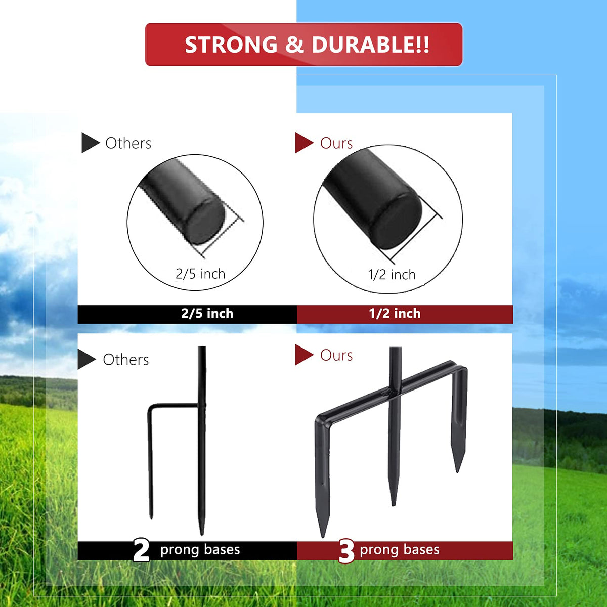 EXCMARK extender included enables 31 or 48 inch hanging height.