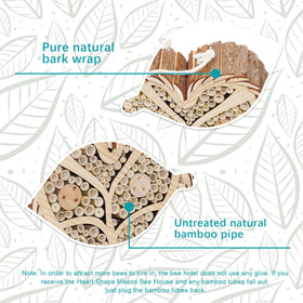 Execabe Bee Hotel includes cleaning brush for easy seasonal maintenance