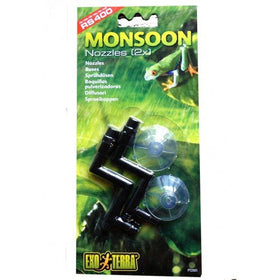 Exo Terra high‑pressure rainfall nozzles ensuring steady spray