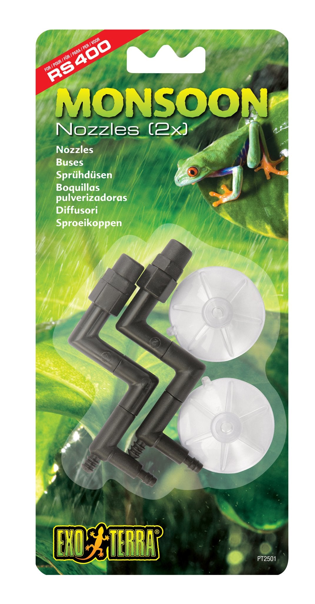 Exo Terra Monsoon RS400 replacement nozzles for consistent rainfall output