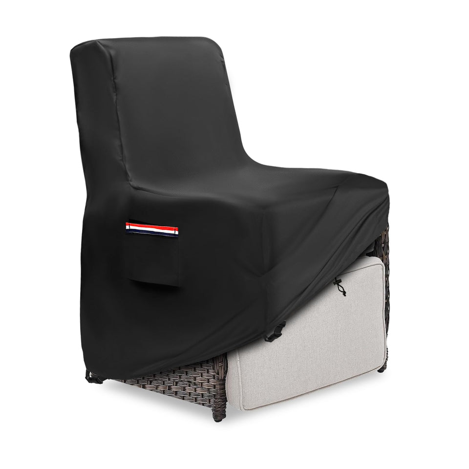 Exokugo recliner cover on chair protects from rain