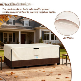 Exokugo UV and moisture protection banner on outdoor cover