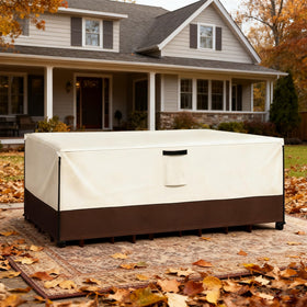 Exokugo weatherproof outdoor cover on patio furniture