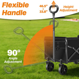 Exovyn wagon with 120 L capacity for groceries and gear.