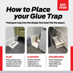 Extermanix glue trap durable adhesive ensures secure pest capture