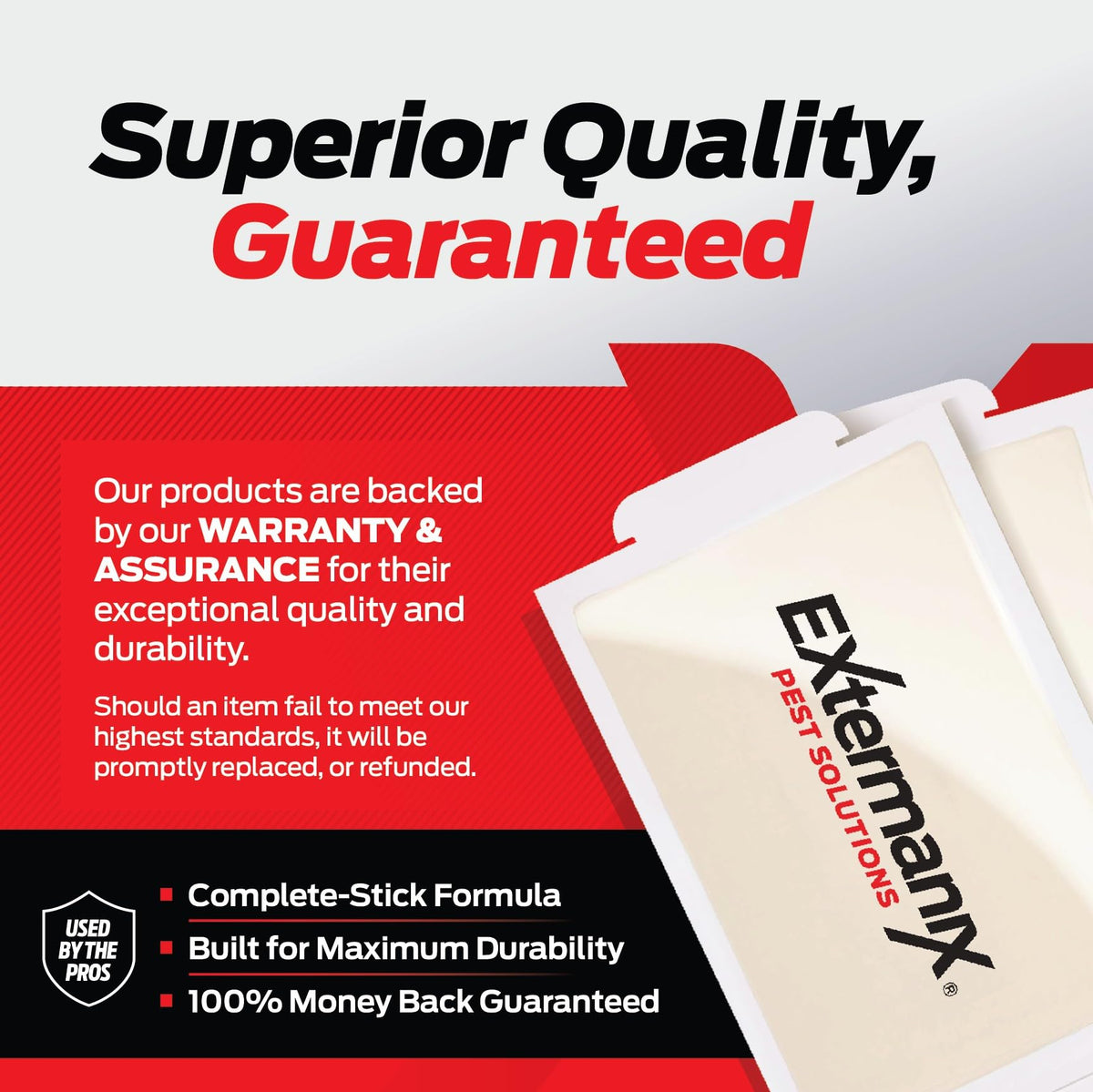 Extermanix sticky glue trap low-profile design enables discreet placement