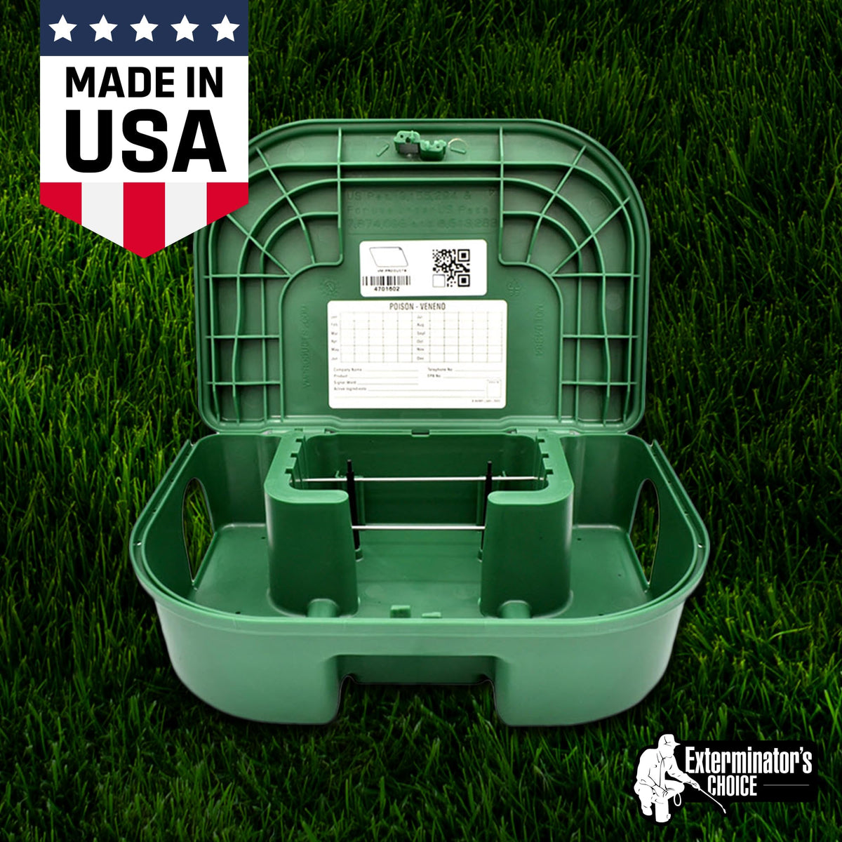 Exterminators Choice durable discreet trap holder for responsible pest control.