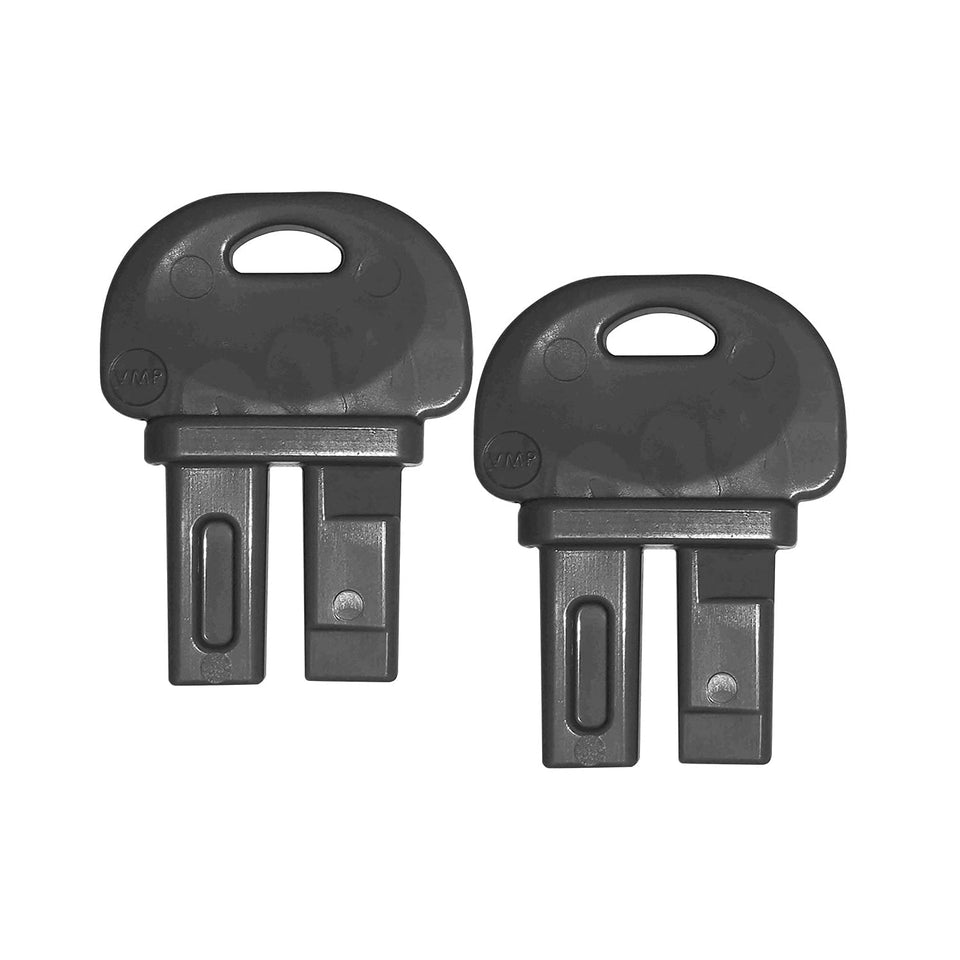Exterminators Choice replacement bait-station keys pack-2 for quick access.