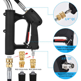 EXTRAFEIN harness belt reduces fatigue during long cleaning sessions.