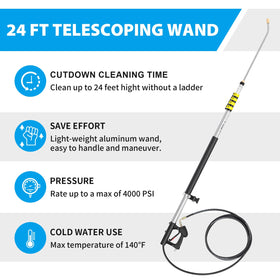 EXTRAFEIN hose inlet adapters for quick setup with most pressure washers