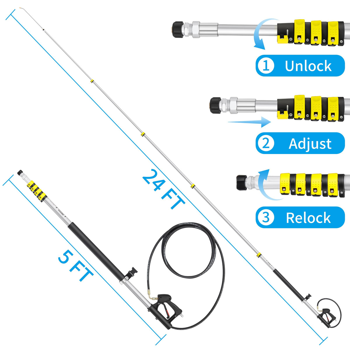 EXTRAFEIN wand with brush head for gentle scrubbing and debris removal.